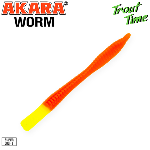 Силиконовая приманка Akara Trout Time WORM 3 Cheese 101 (10 шт.)