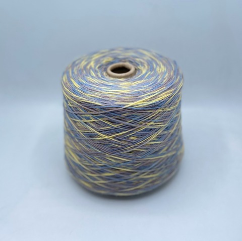 Бобинная пряжа (пр.Италия).art-Calzeteria 4/16 400/100гр, 75%Меринос 25%Полиамид, цвет-Мультиколор, арт.31434