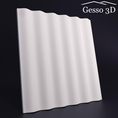 Гипсовая 3D панель Волна прямая