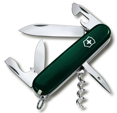 Складной нож Victorinox Spartan Green (1.3603.4R) 91 мм., 12 функций, цвет зелёный