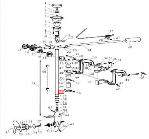 Хомут для лодочного мотора T3,5 Sea-PRO