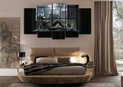 Модульная картина "Женщина кошка"