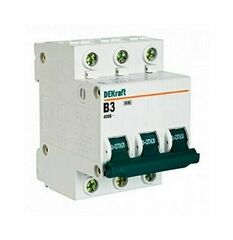 11075 Авт.выкл. 3п 3А-C ВА101 DEKraft