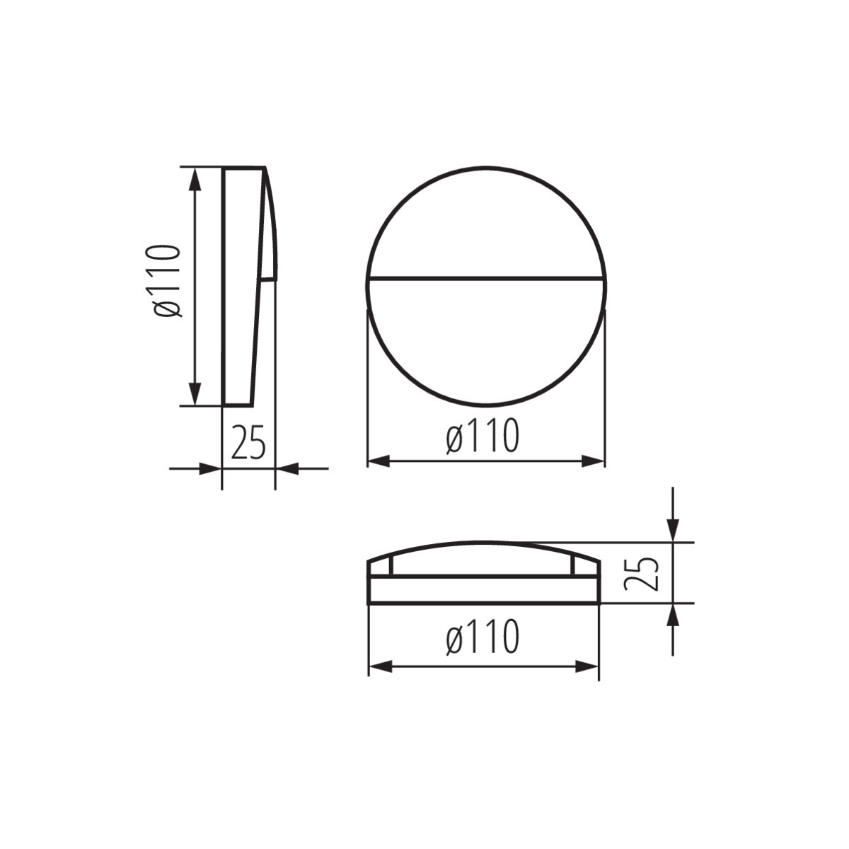 Накладные светильники для лестницы DULI LED 4W 4000K O-GR (33751)