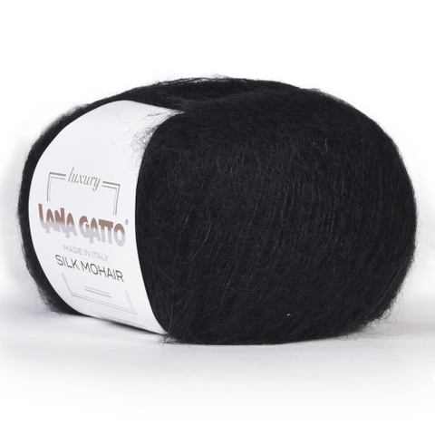 Пряжа Lana Gatto Silk Mohair 6037 черный