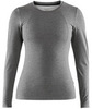 Термобелье рубашка Craft Essential Warm Low Neck Grey женская