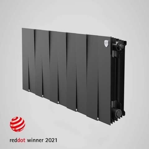 Радиатор биметаллический Royal Thermo PianoForte Noir Sable 300 (черный)  - 10 секций