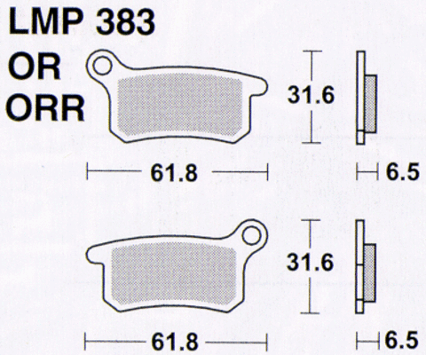 Колодки дискового тормоза AP Racing LMP383 ORR  (FDB2157 / FA357)