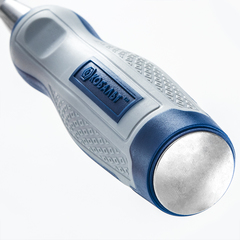 Стамеска плоская КОБАЛЬТ 10 х 140 мм, CR-V, двухкомпонентная рукоятка (1 шт.) блистер (Арт. 245-527)