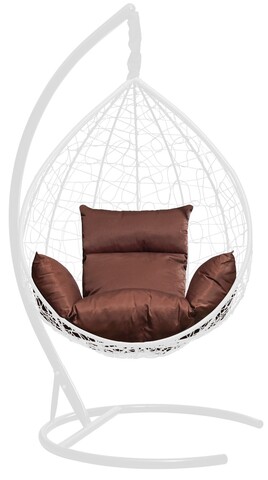 Подушка со спинкой и подлокотниками для подвесного кресла, коричневый (Laura Outdoor)