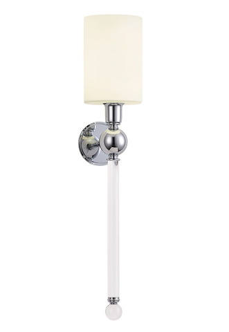 Настенный светильник Crystal Lux MIRABELLA AP1 CHROME/WHITE
