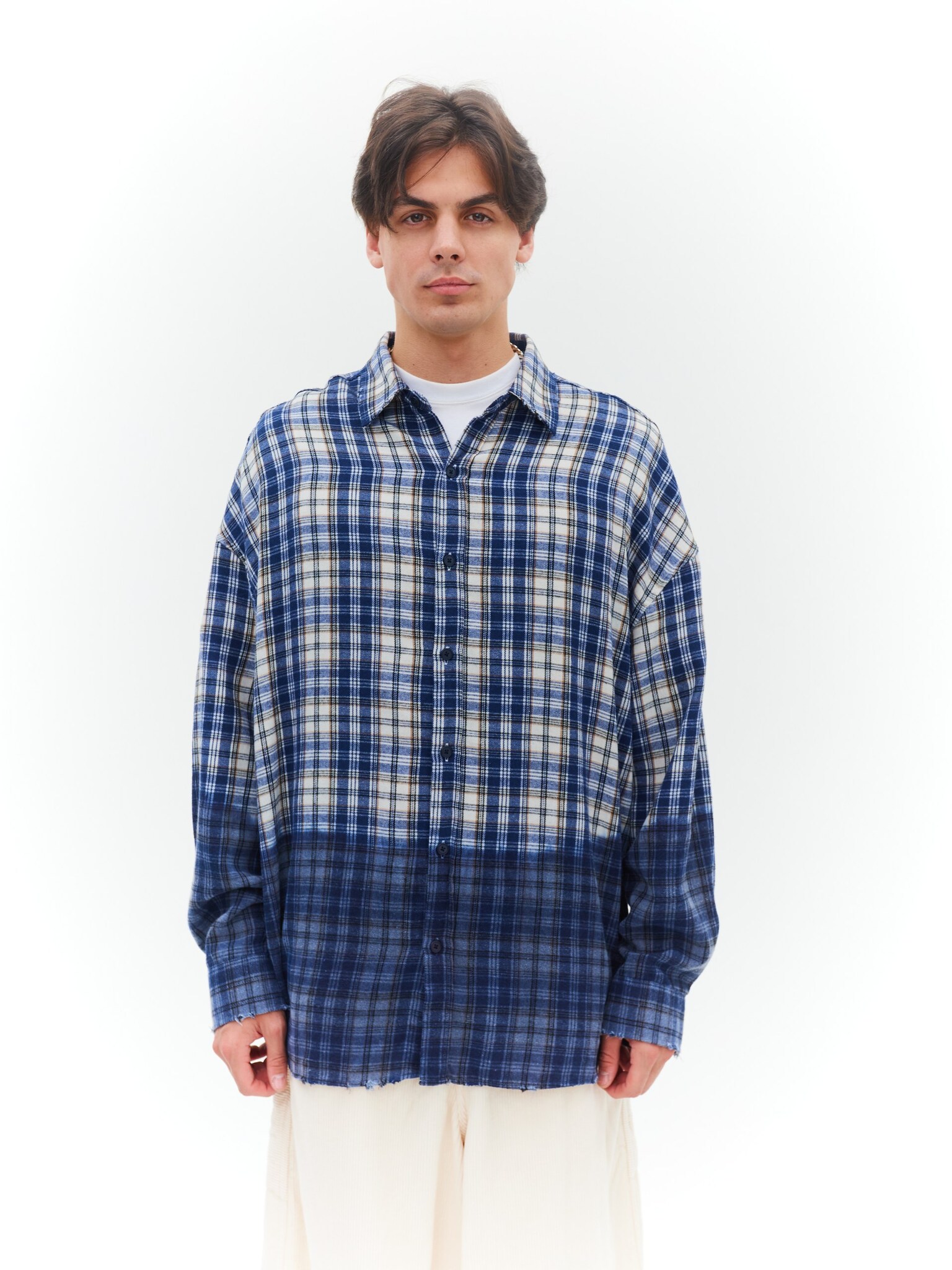 Рубашка мужская VOTUS градиент (синий)