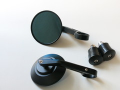 Зеркала в руль ретро  Harley Ducati чёрные