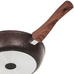 Сковорода алюминий, 26 см, антиприг, Kukmara, Granit Ultra, красн, сга263а, с крыш, съем руч