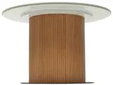 фото 7 Стол MESA D120 цвет БЕЛЫЙ МРАМОР M326 / Каркас OAK, DISAUR на profcook.ru