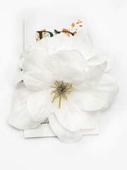 Набор из двух резинок для волос Pankigno Design с цветком дельфиниума