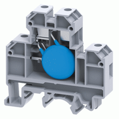 Двухуровневая клемма, винтовые зажимы проводника до 4 мм.кв. 32A/500Vсо схемой конфигурации MOV