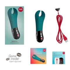 Мастурбатор Fun Factory Manta темно-зелёный