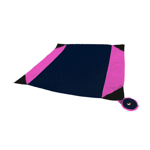 Картинка пляжное покрывало Ticket to the Moon Beach Blanket Navy blue/pink - 1