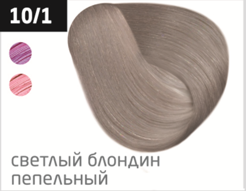 OLLIN color 10/1 светлый блондин пепельный 100мл перманентная крем-краска для волос