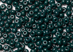 Бисер 6/0 PRECIOSA, 50г, тёмно-зелёный