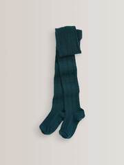 Колготки хлопковые для девочки Next D71-629, Темно-зеленый