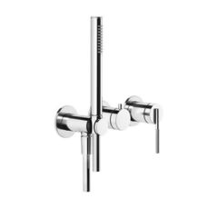 Gessi INGRANAGGIO 63545#727 Внешние части для встраиваемого однорычажного смесителя на 2 позиции Brass Brushed PVD фото