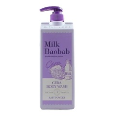 Гель для душа MilkBaobab Cera Body Wash Baby Powder с керамидами с ароматом детской присыпки 1200 мл