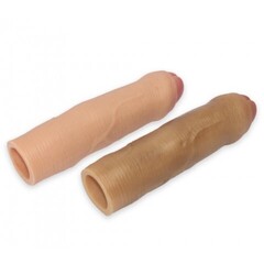 Насадка для увеличения пениса - 17,5 см. (Супер реалистичная)