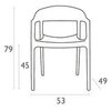 Комплект пластиковой мебели Siesta Contract Sky Folding 60 Carmen, черный