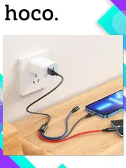 Кабель USB X76 3-in-1 Lighting-Type-C - Micro