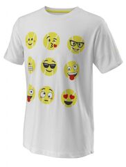 Детская футболка Wilson Emoti-Fun Tech Tee B - white