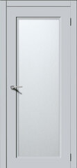 Межкомнатная дверь Квест 1 / Цвет Лайтгрей / Стекло "Сатинато" / Двери Верда