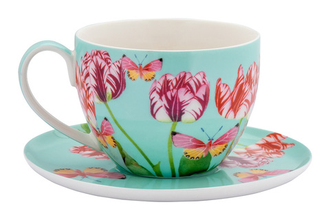 Чашка с блюдцем 400мл Maxwell&Williams Тюльпаны