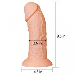 Фаллоимитатор на присоске Realistic Curved Dildo (24 см)