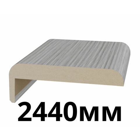 Наличник телескопический 75х10х2440мм экошпон Дуб серый