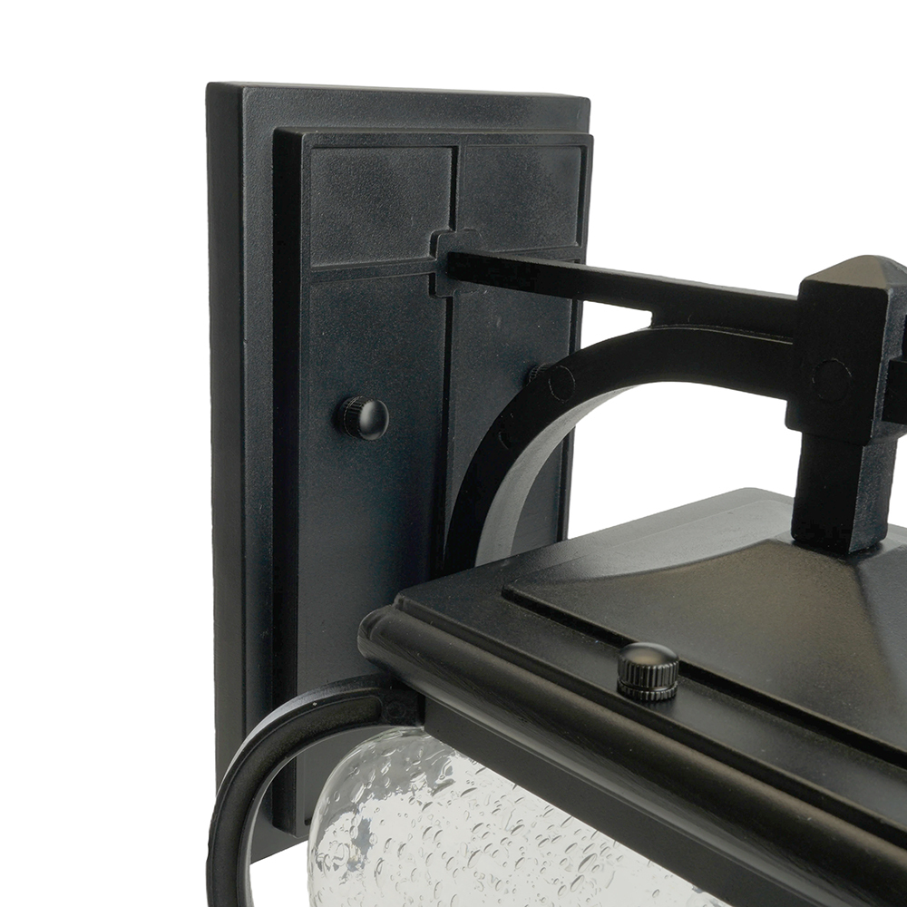 Светильник садово-парковый Feron PL741 на стену вниз 60W E27 230V, черный 51274