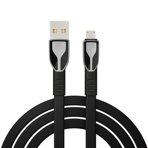 Кабель для зарядки BY Графика Micro USB, 1м, QC3.0, черный Кабель для зарядки BY Графика Micro USB, 1м, QC3.0, черный