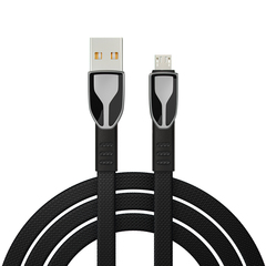Кабель для зарядки BY Графика Micro USB, 1м, QC3.0, черный