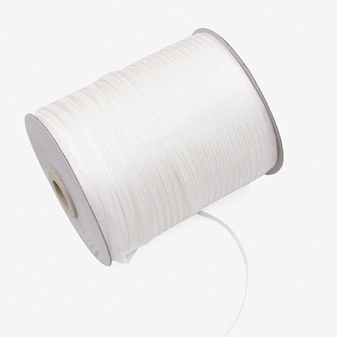 Лента органза на катушке (1,0см*457м), Белый (1001), 1 шт.