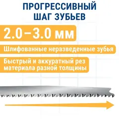 Пилки для лобзика по дереву, ДСП ПРАКТИКА тип T234X Прогрессор 116 х 90 мм, быстрый чистый рез HCS (2 шт) (775-419)