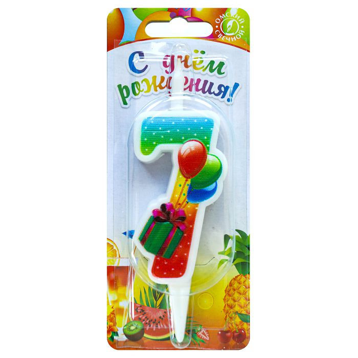 Свеча-цифра тортовая 