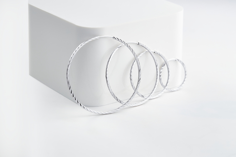 Серьги конго серебро 925 женские