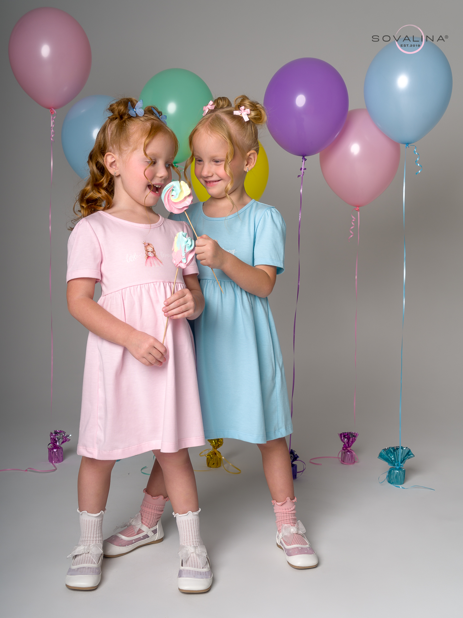 Платье Аленка к/р SG голубой Princess Р