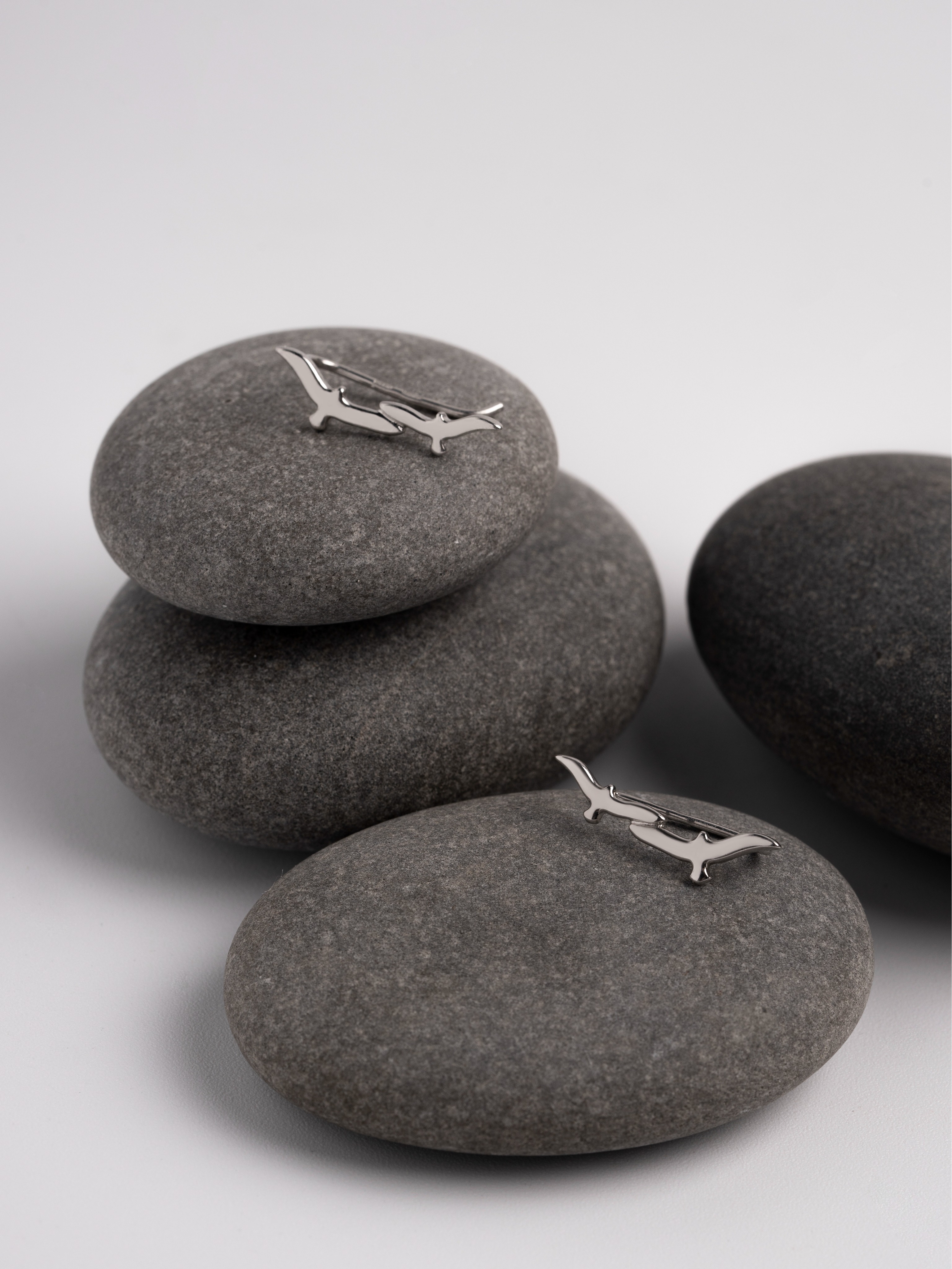 Серьги-клаймберы Чайки