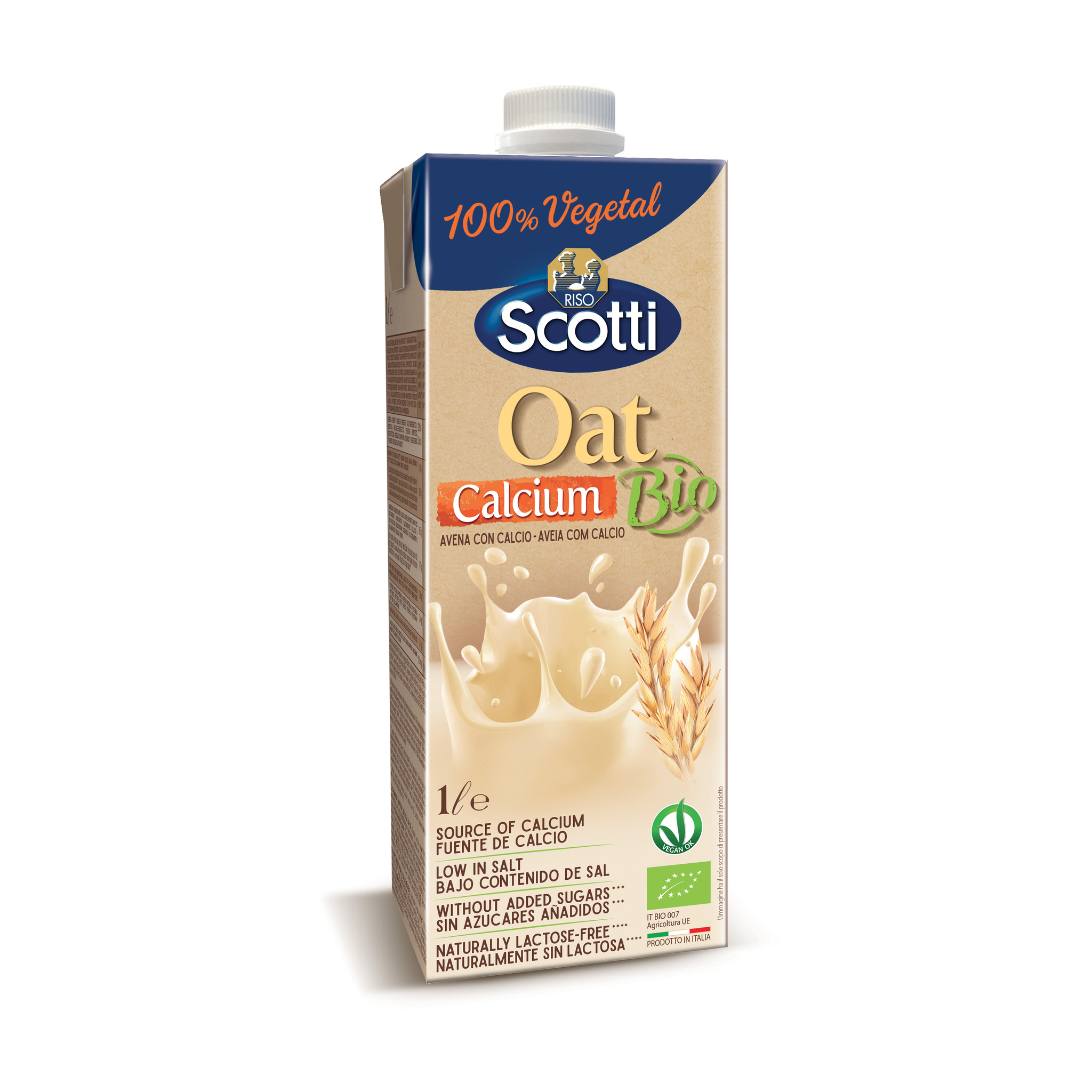 Овсяное молоко с кальцием (органическое, без сахара) 1л
