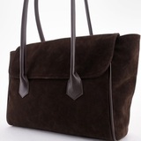 Сумка Саломея 2027 эко-замша кофе