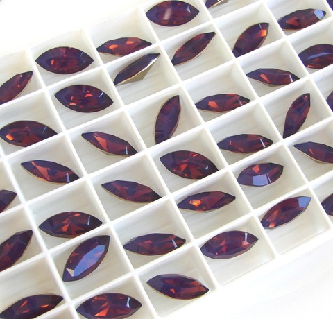 Лодочки 15*4 мм Цикламен опал / Cyclamen Opal
