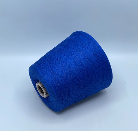 Бобинная пряжа,Cotton combed, 1693м. 100%Хлопок, Насыщенно-синий(767), 39353