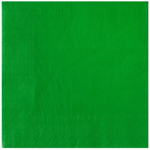 Салфетка зеленая 33см 12шт